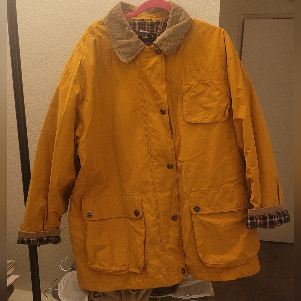 Casuals brand Tan Jacket with Corduroy Collar